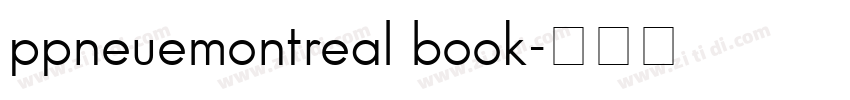 ppneuemontreal book字体转换